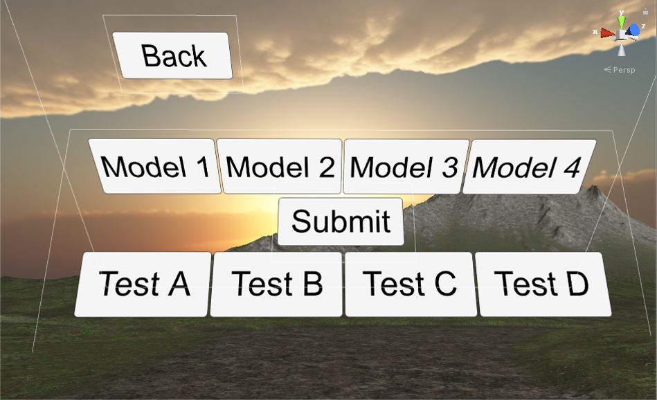 Model and Test Type Scene